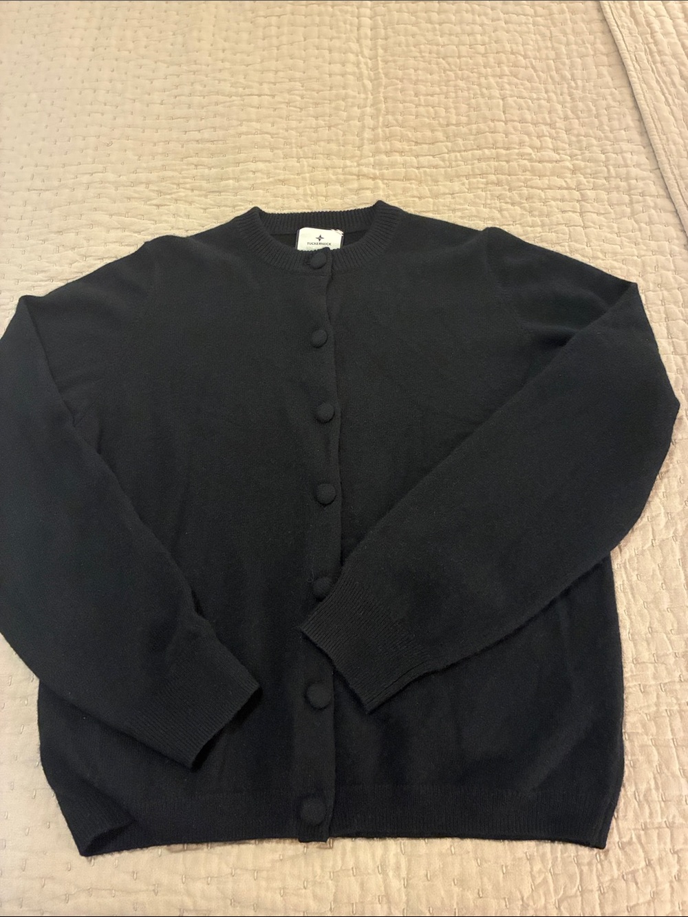 Tuckernuck Black Button-Front Cardigan